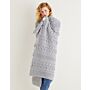 Sirdar Country Classic Worsted Bobble Cable and Trinity Stitch Blanket 10158 