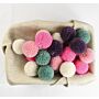 Rico Yarn Pompon Set of 24 Jolly Pastel Mix 