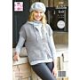 King Cole Homespun DK Ladies Cardigan and Waistcoat Pattern 5797 71-117cm