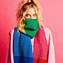 Sirdar Kith & Kin Colour Block Scarf Knitting Kit Multi 823g