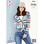 King Cole Safari Ladies Round and V Neck Cardigan Chunky 5934 