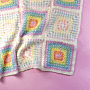 Block Stitch Baby Blanket Crochet by Zoe Potrac in WoolBox Imagine Lullaby DK