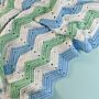 Chevron Blanket & Comforter Crochet Pattern Kit in Imagine Lullaby DK by Val Pierce
