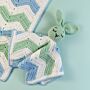 Chevron Blanket & Comforter Crochet Pattern Kit in Imagine Lullaby DK by Val Pierce