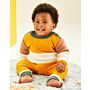 Sirdar Baby Colour Block Jumper & Trouser Set in Snuggly DK Knitting Pattern Download 5491