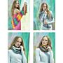 James C. Brett Shhh DK 820 Wraps and Cowl Knitting Pattern Kit