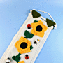 Knitted Sunflower & Bees Wall Hanging in WoolBox Chunky & DK