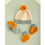 Sirdar Baby Colour Block Jacket & Accessories in Snuggly DK Knitting Pattern Download 5493