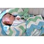 Chevron Blanket & Comforter Crochet Pattern Kit in Imagine Lullaby DK by Val Pierce