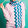 Sirdar Kith & Kin Zig Zag Scarf Crochet Kit Multi 315g