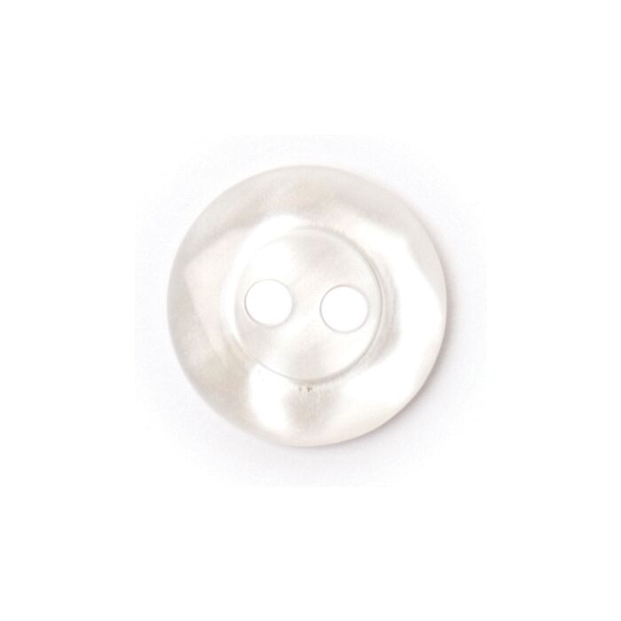 Milward Carded Buttons Rimmed 2 Hole White 11mm Pack of 8 main product photo