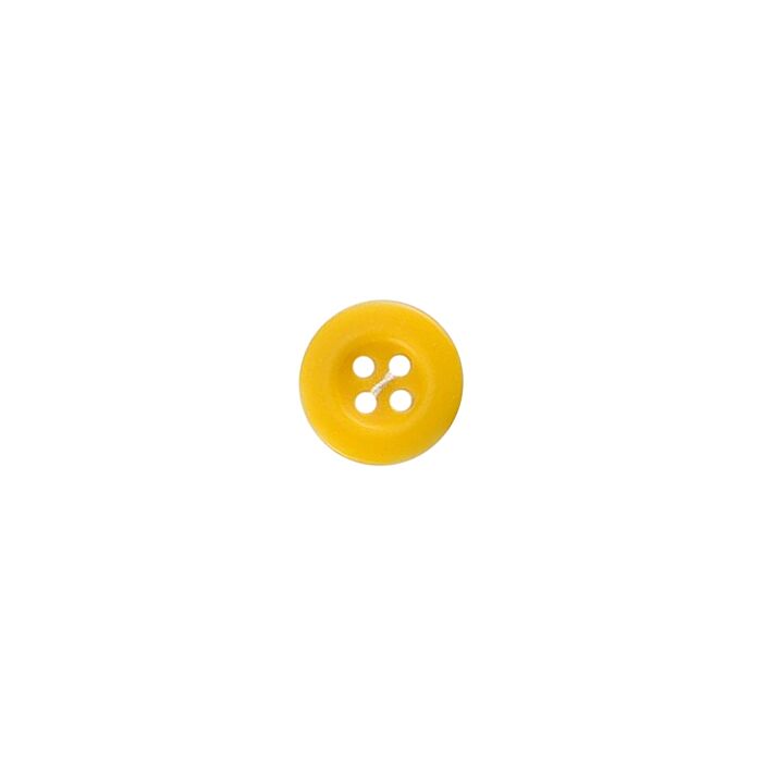 Milward Carded Buttons Rimmed 4 Hole Yellow 12mm Pack of 5 main product photo