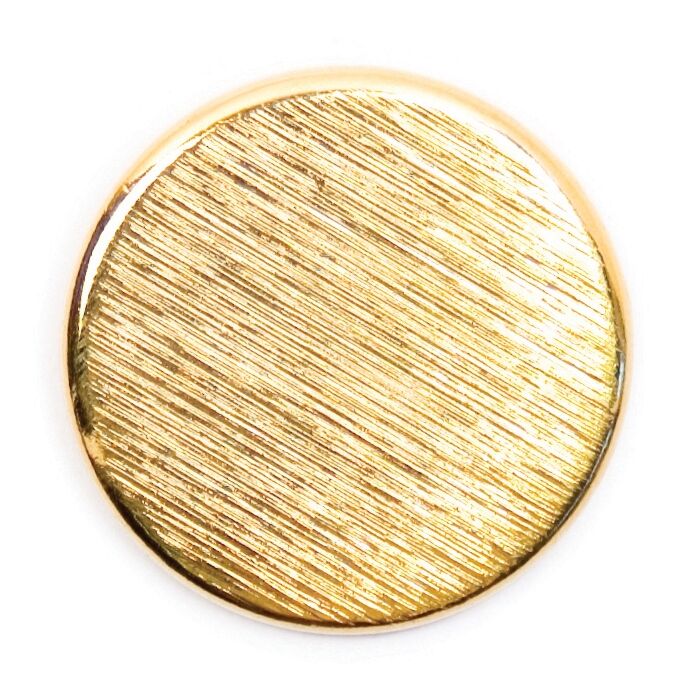 Milward Carded Buttons Textured Metal Gold 22mm Pack of 2 main product photo