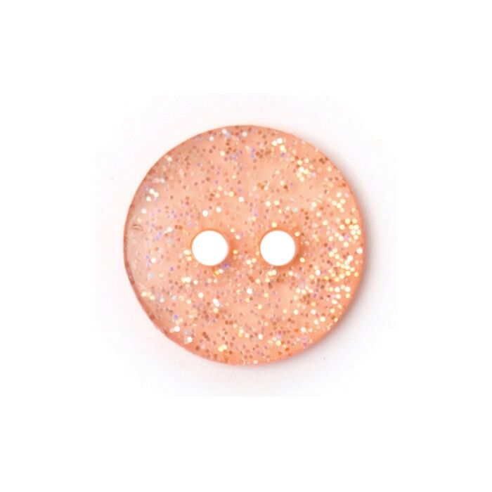 Milward Carded Buttons Round Glitter Pink 12mm Pack of 5 main product photo