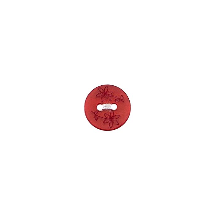 Milward Carded Buttons Flower Red 12mm Pack of 5 main product photo