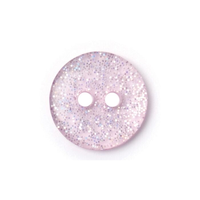 Milward Carded Buttons Glitter Lilac 12mm Pack of 5 main product photo