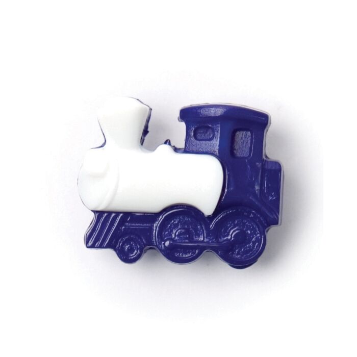 Milward Carded Buttons Train Royal 17mm Pack of 3 main product photo