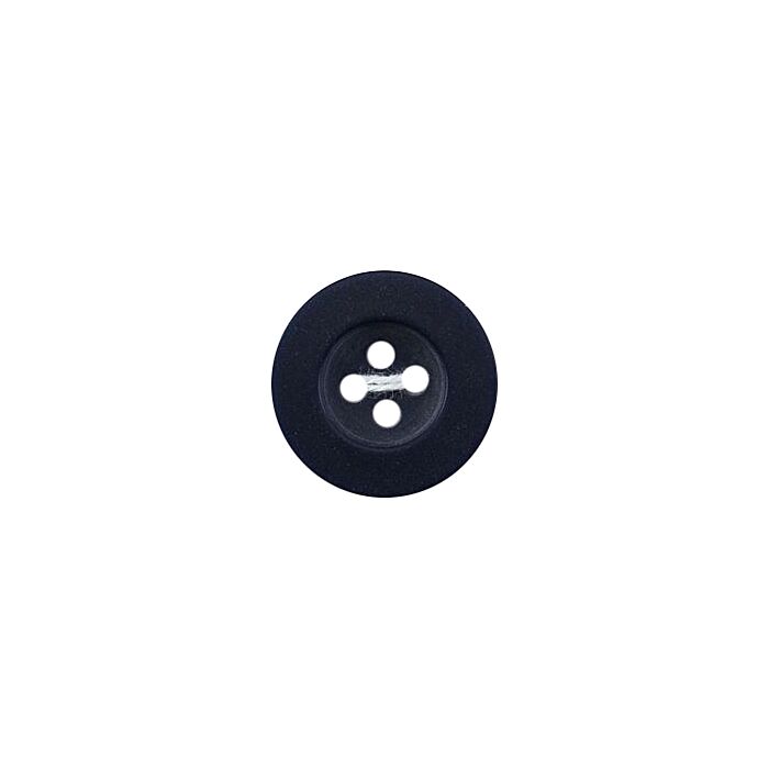 Milward Carded Buttons Rimmed 4 Hole Navy 17mm Pack of 3 main product photo