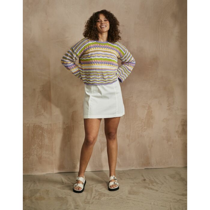 Sirdar Stories DK CityZen Cropped Sweater 10747 Knitting Pattern Download