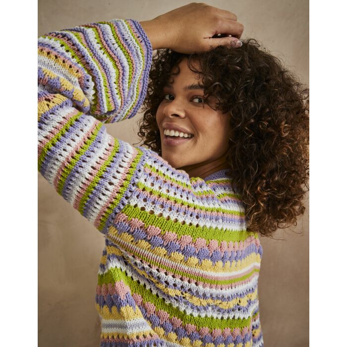 Sirdar Stories DK CityZen Cropped Sweater 10747 Knitting Pattern Download