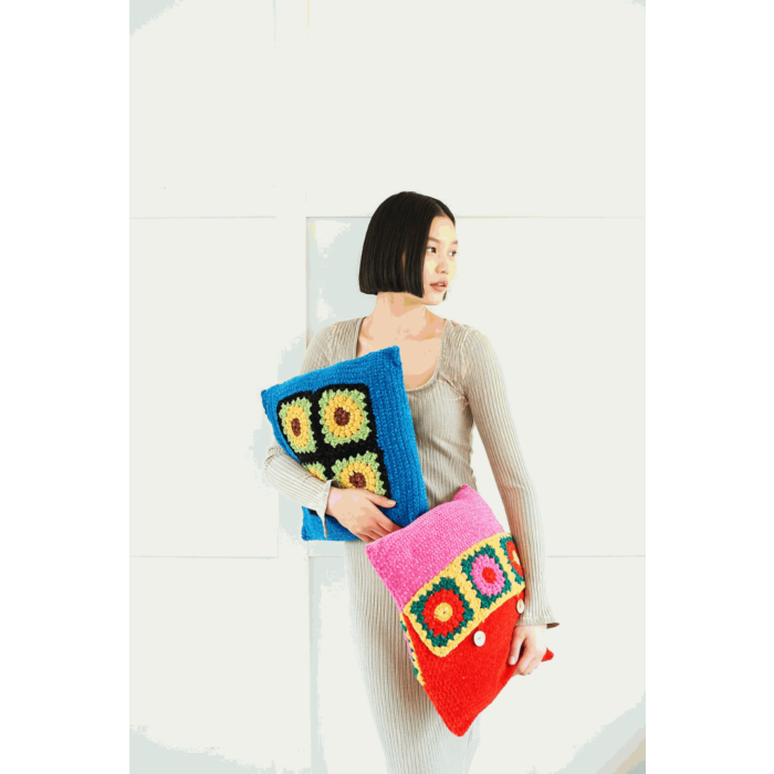 Stylecraft Squeeze Me DK Blanket and Cushions 10078 Crochet Pattern PDF  