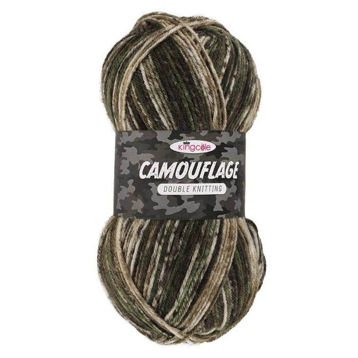 King Cole Camouflage DK Yarn 100 grm Ball main product photo