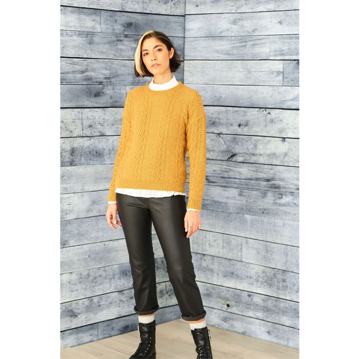 Stylecraft ReCreate DK Ladies R Funnel Neck Cardigan Pattern Download 9859 