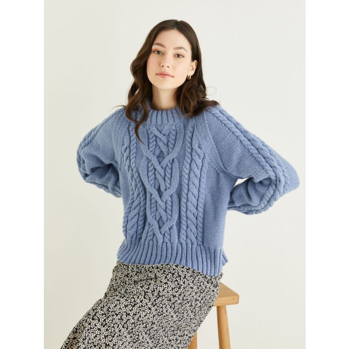 Hayfield Bonus Aran With Wool Ladies Sweater Pattern 10321 81cm-137cm main product photo