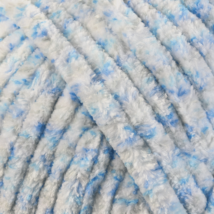James C Brett Flutterby Huggable Super Chunky UG10 Blue Grey Print 250g main product photo