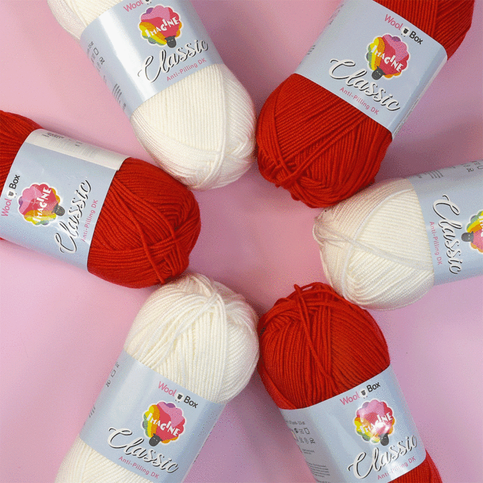 WoolBox Imagine Classic DK Euro 2024 Teams England Colour Pack 6 x 100g main product photo