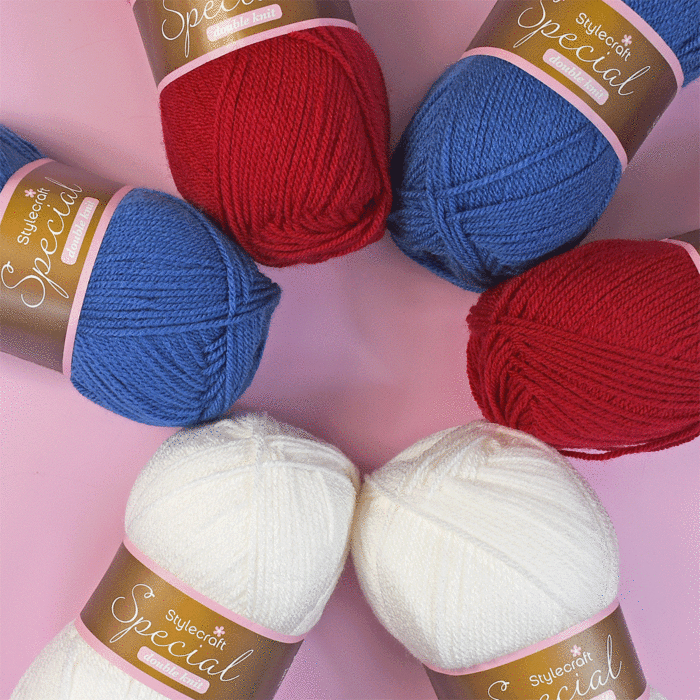Stylecraft Special DK Euro 2024 Teams France Colour Pack 6 x 100g main product photo