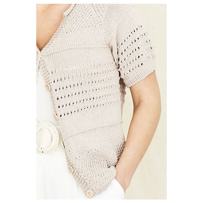 Stylecraft Naturals Organic Cotton DK Women Cardigans Pattern 9839 