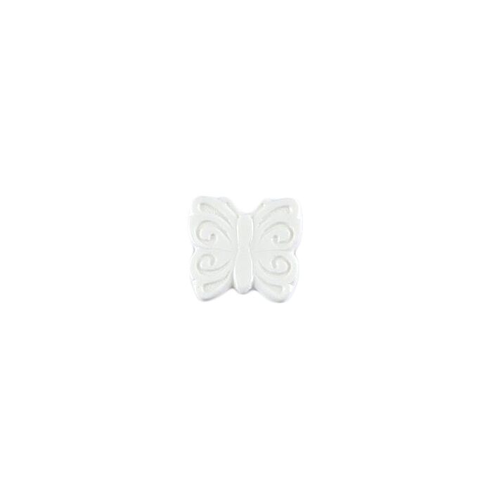 Milward Carded Buttons Butterfly White 16mm Pack of 3 main product photo