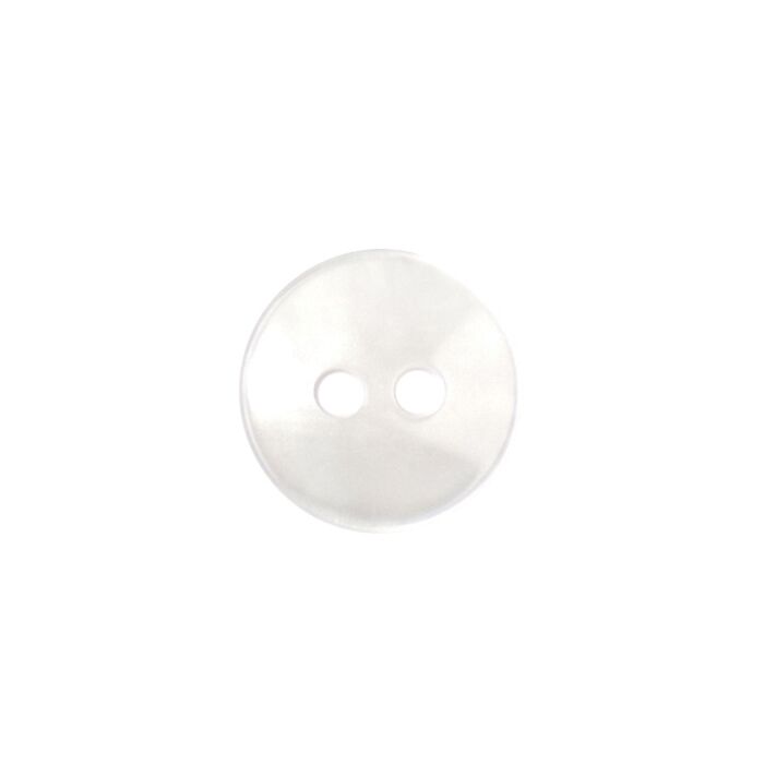 Milward Carded Buttons Rimmed 2 Hole White 10mm Pack of 6 main product photo
