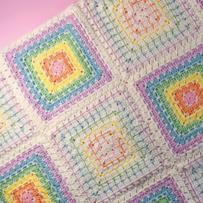 Block Stitch Baby Blanket Crochet by Zoe Potrac in WoolBox Imagine Lullaby DK