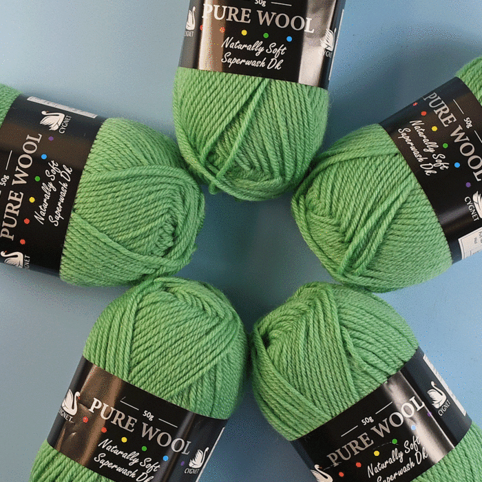 Cygnet Pure Wool Superwash DK 5 Ball Value Pack - 5 x 50g Balls main product photo