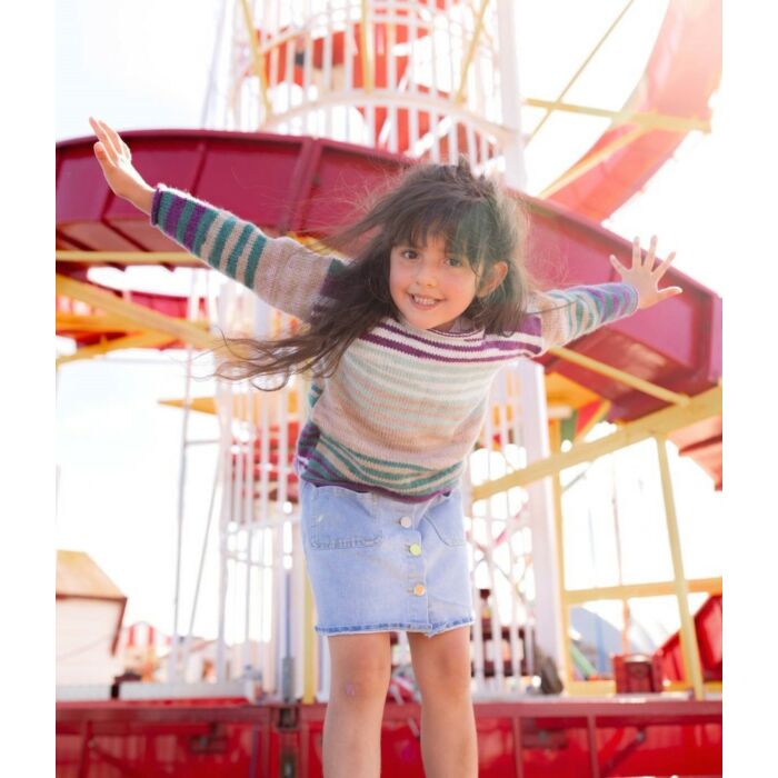 Emu Funfair Helter Skelter DK Child's Simple Jumper 4013 Knitting Pattern  2 to 5 Years