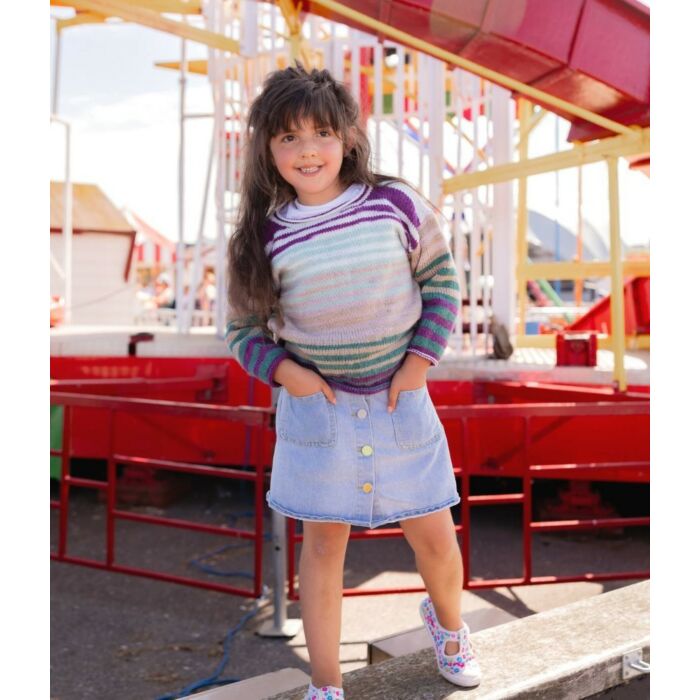 Emu Funfair Helter Skelter DK Child's Simple Jumper 4013 Knitting Pattern  2 to 5 Years