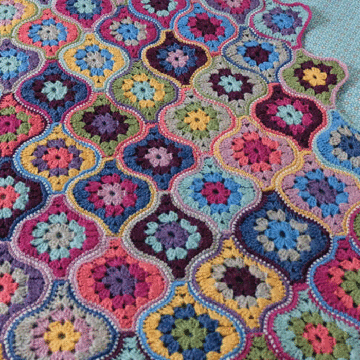 Janie Crow Mystical Lanterns Crochet Blanket Paper Pattern  