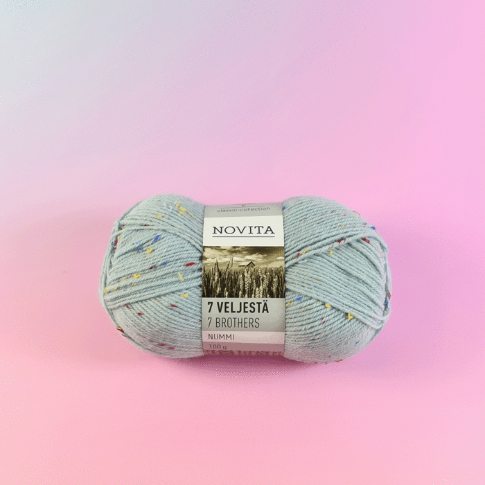 Novita 7 Veljesta (7 Brothers) Nummi Aran Yarn 100 grm Ball