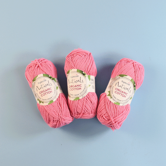 Stylecraft Naturals Organic Cotton DK Value Pack - 3 x 50g Balls main product photo