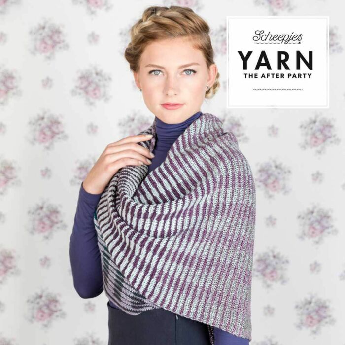 Scheepjes Yarn The After Party 18 - Crochet Between the Lines Shawl in Scheepjes Whirl 4 Ply