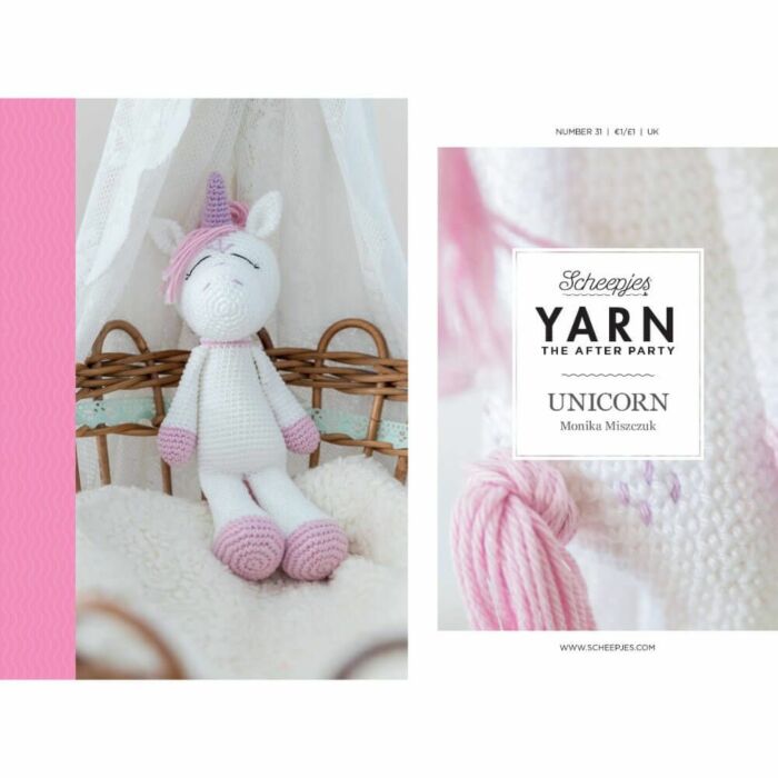 Scheepjes Yarn The After Party 31 - Crochet Unicorn in Scheepjes Catona 4 Ply
