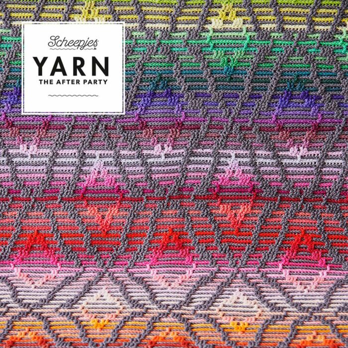 Scheepjes Yarn The After Party 47 - Crochet Diamond Sofa Runner in Scheepjes Catona 4 Ply