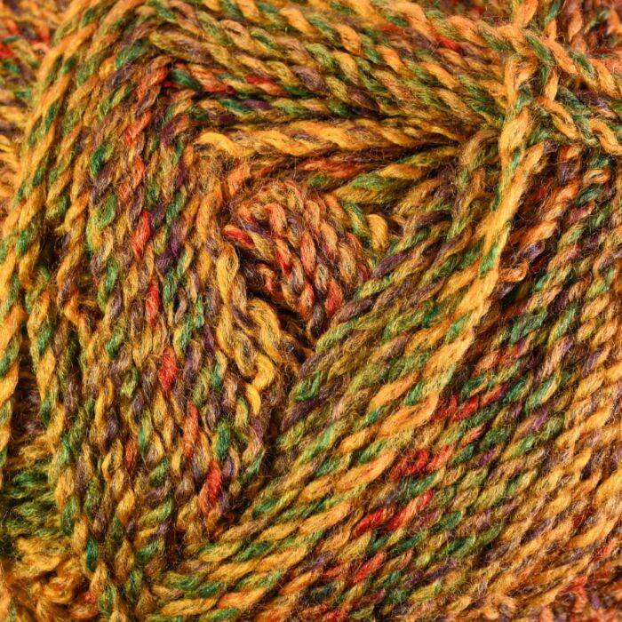 James C Brett Marble Chunky MC7 Green Orange Mix 200g main product photo