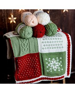 Cosy Claus Knitted Blanket Kit in EMU Classic DK  9 x 100g