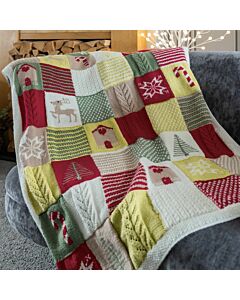 Classic Christmas Blanket 1037 in Emu Classic DK - Yarn Pack & Pattern Multi 9 x 100g