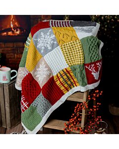 Yuletide Patchwork Blanket 1076 in Emu Classic DK - Yarn Pack & Pattern Multi 10 x 100g