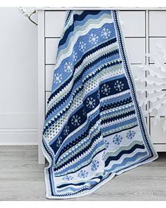 The Snowflake Crochet Blanket Kit in EMU Classic DK