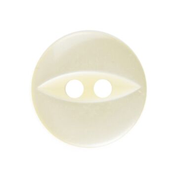 Milward Carded Buttons Fish Eye Yellow 13mm Pack of 8